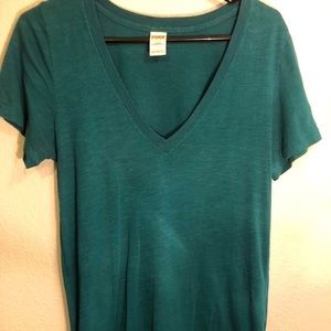 Blue V-Neck Shirt